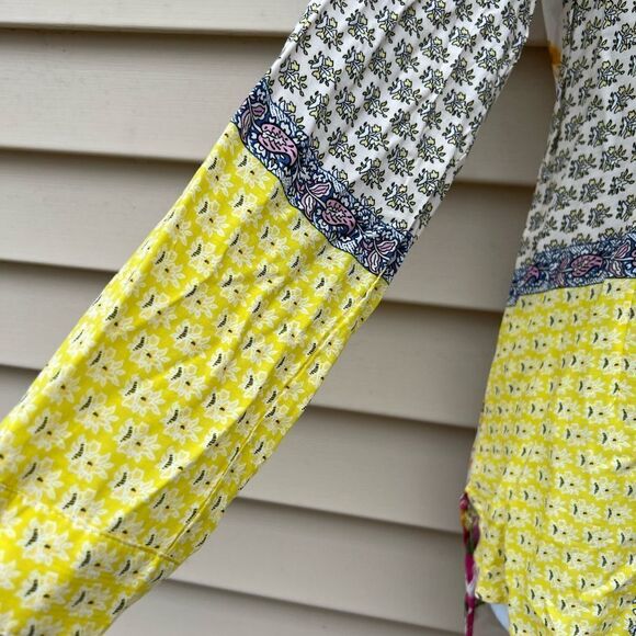 *** Aratta Silent Journey Boho Embroidered Print Top Size S (D) - Picture 9 of 15